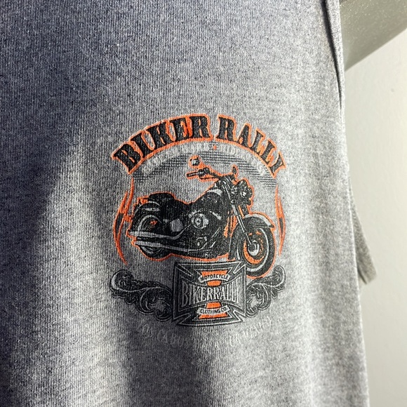 Grey Motorcycle Tank Top Size XL Biker Rally - Picture 5 of 9